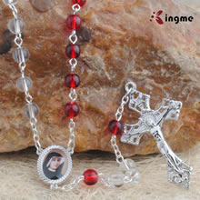 Glass beads rosary